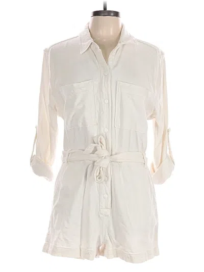 Pre-owned Good American Romper In Ivory