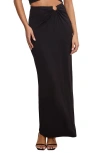Good American Stretch Jersey Maxi Skirt In Black001