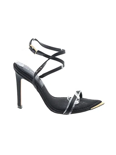 Pre-owned Good American Sandals In Black