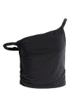 Good American Sandwash Twist Strap Crop Tank In Black001