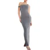 Good American Sandwashed Maxi Dress In Carbon003