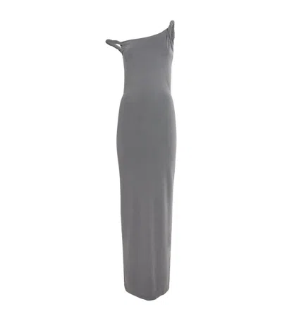 Good American Sandwashed Maxi Dress In Carbon003