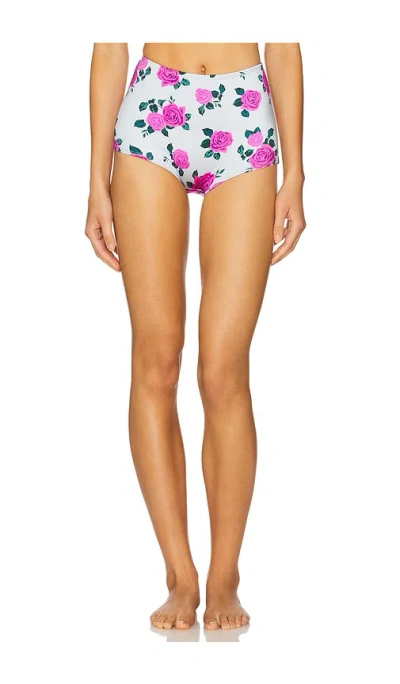 Good American Satin Boy Swim Shorts In Vintage Rose001