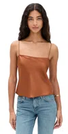 Good American Satin Camisole In Copper004
