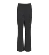 Good American Shiny Crop Scuba Trousers In Black