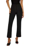 Good American Shiny Crop Scuba Trousers In Black