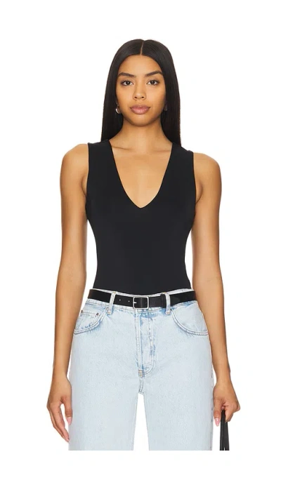 Good American Scuba Deep V Body In Black001