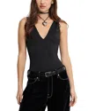 Good American Scuba Deep V Bodysuit In Black