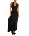 Good American Halter Scuba Maxi Dress In K