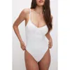 Good American Scuba Show Off One-piece Swimsuit In White001