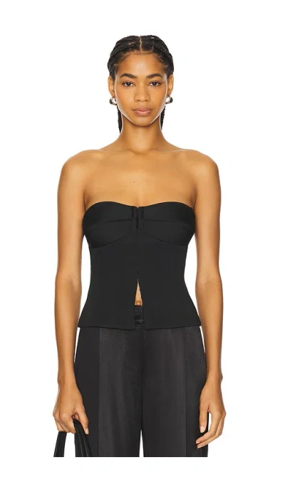 Good American Scuba Strapless Corset In Black001