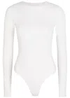 Good American Scuba Stretch-jersey Bodysuit In White