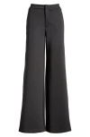 Good American Scuba Wide Leg Trousers In Black001