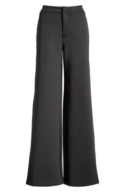 Good American Scuba Wide Leg Trousers In Black001