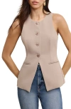 Good American Sculpted Suit Vest In Mineral001
