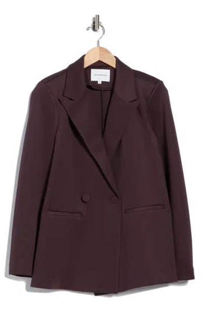 Good American Sculpting 2.0 Double Breasted Blazer In Purple