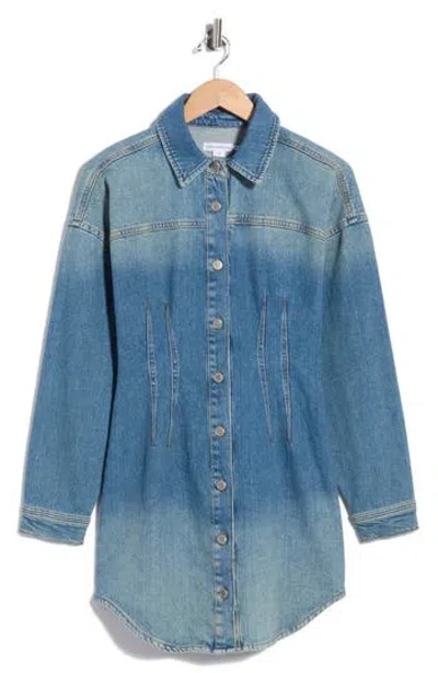 Good American Shaped Denim Dress In Multi