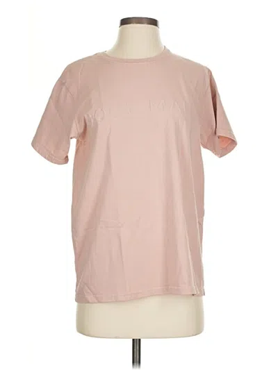 Good American Short Sleeve T-shirt In Pink