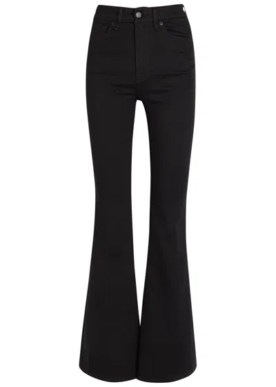 Good American Skinny Flared-leg Jeans In Black