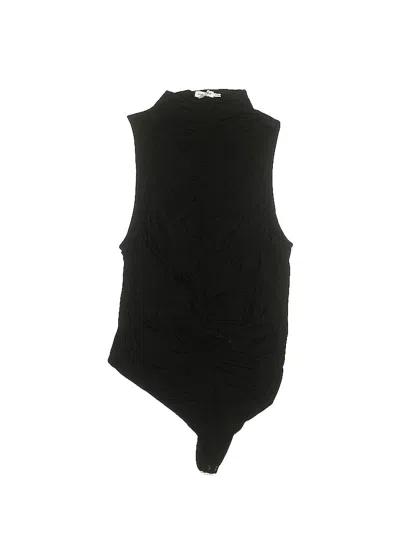 Pre-owned Good American Sleeveless Blouse In Black