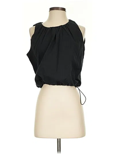 Pre-owned Good American Sleeveless Blouse In Black