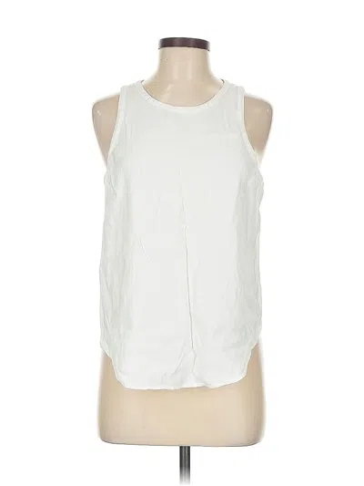 Pre-owned Good American Sleeveless Blouse In White