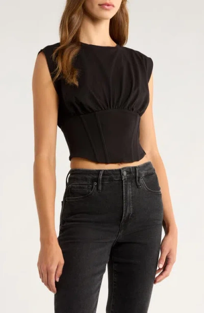 GOOD AMERICAN GOOD AMERICAN SLEEVELESS CORSET TOP