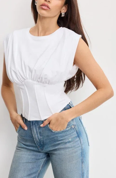 GOOD AMERICAN GOOD AMERICAN SLEEVELESS CORSET TOP