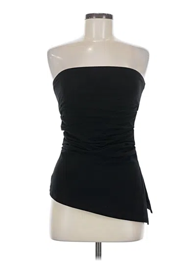 Pre-owned Good American Sleeveless Top Black Strapless Neckline Tops