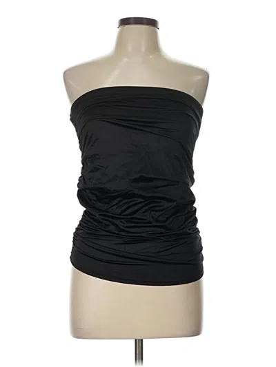Pre-owned Good American Sleeveless Top Black Strapless Neckline Tops