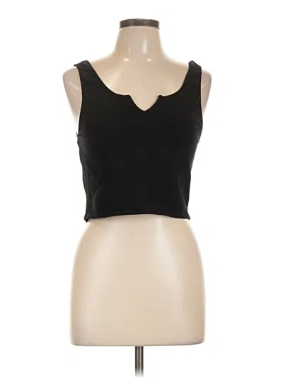 Pre-owned Good American Sleeveless Top Black Sweetheart Neckline Tops