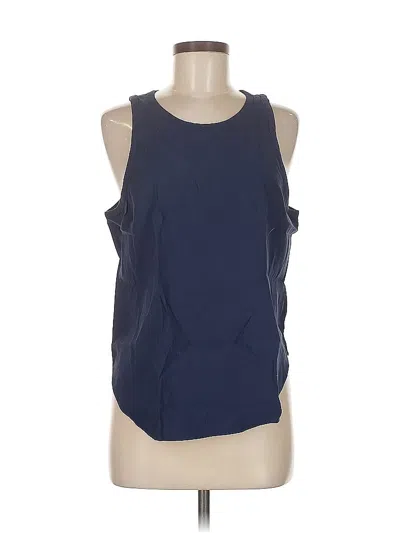Pre-owned Good American Sleeveless Top Blue Halter Neckline Tops