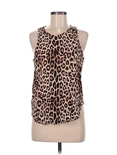 Pre-owned Good American Sleeveless Top Brown Halter Neckline Tops