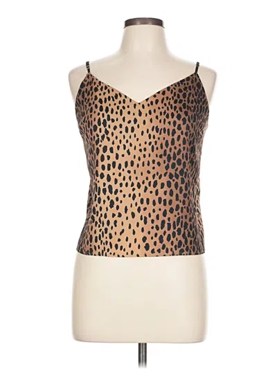 Pre-owned Good American Sleeveless Top Brown Sweetheart Neckline Tops