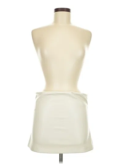 Pre-owned Good American Sleeveless Top Ivory Strapless Neckline Tops In White