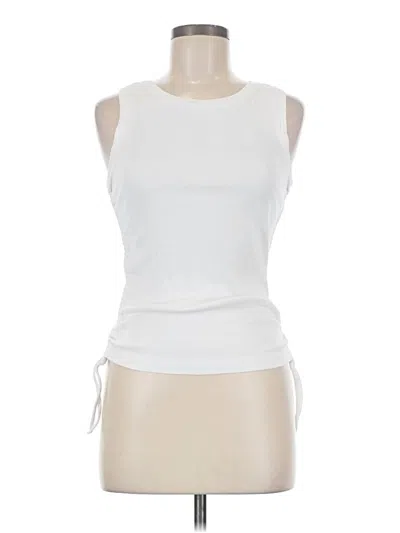 Pre-owned Good American Sleeveless Top White Boatneck Tops