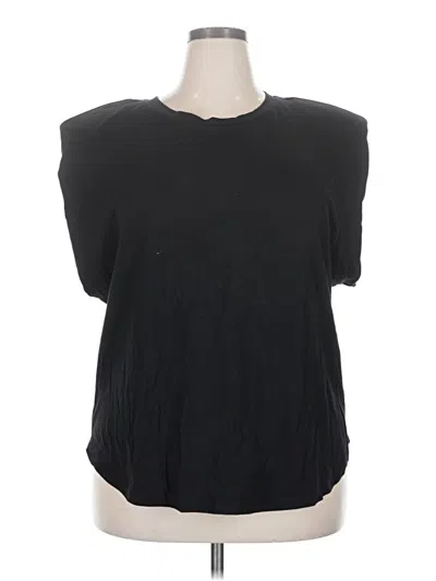 Pre-owned Good American Sleeveless T-shirt In Black