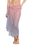 Good American Snakeskin Print Mesh Sarong In Multicolor