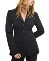Good American Soft Stretch Ponte Classic Blazer In Black