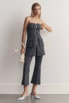 Good American Soft Stretch Ponte Mini Dress In Gray