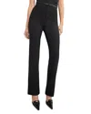 Good American Soft Stretch Ponte Straight Trousers In Black