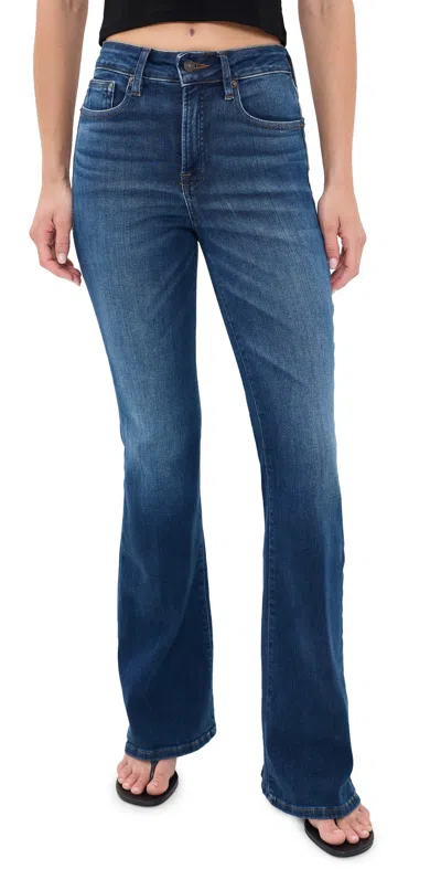 Good American Soft Tech Flare Good Legs Jeans Indigo1233