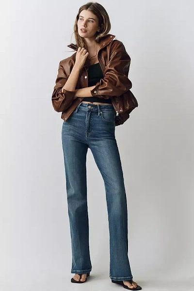 Good American Soft Tech Good Classic High-rise Bootcut Jeans In Multi
