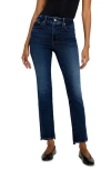 Good American Soft Tech Good Curve High Waist Ankle Straight Leg Jeans