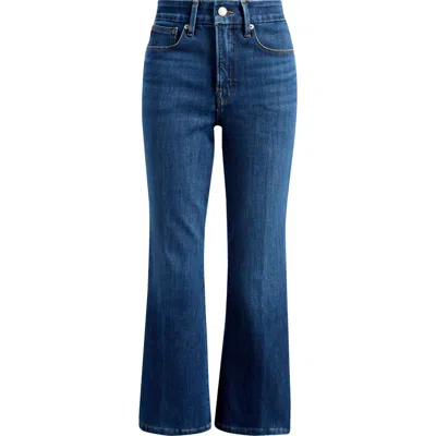 Good American Soft-tech Good Crop Bootcut Jeans In Indigo977