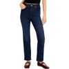 Good American Soft Tech Good Curve High Waist Ankle Straight Leg Jeans In Indigo537