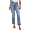 Good American Soft Tech Good Curve High Waist Ankle Straight Leg Jeans In Indigo539