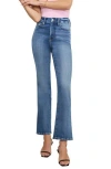 Good American Womens Indigo737 Soft Tech Good Curve Straight-leg High-rise Stretch-denim Jeans In Blue