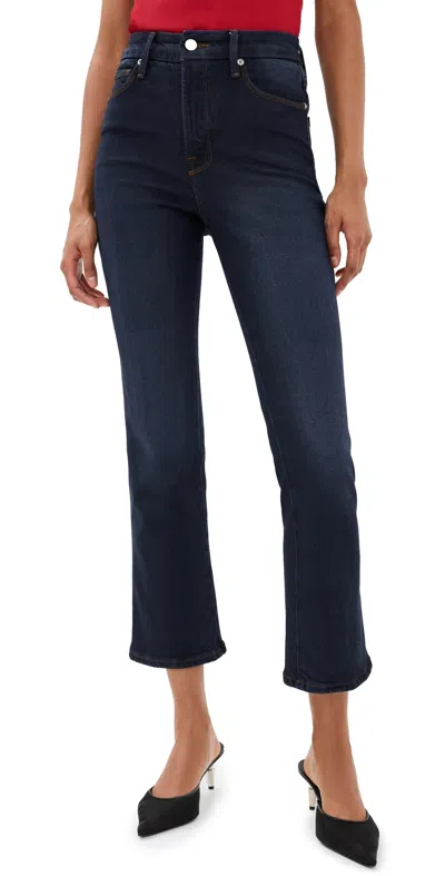 Good American Soft-tech Good Classic Slim Fit Straight Leg Jeans In Indigo511