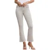 Good American Soft-tech Good Legs Frayed Crop Mini Bootcut Jeans In Amulet003